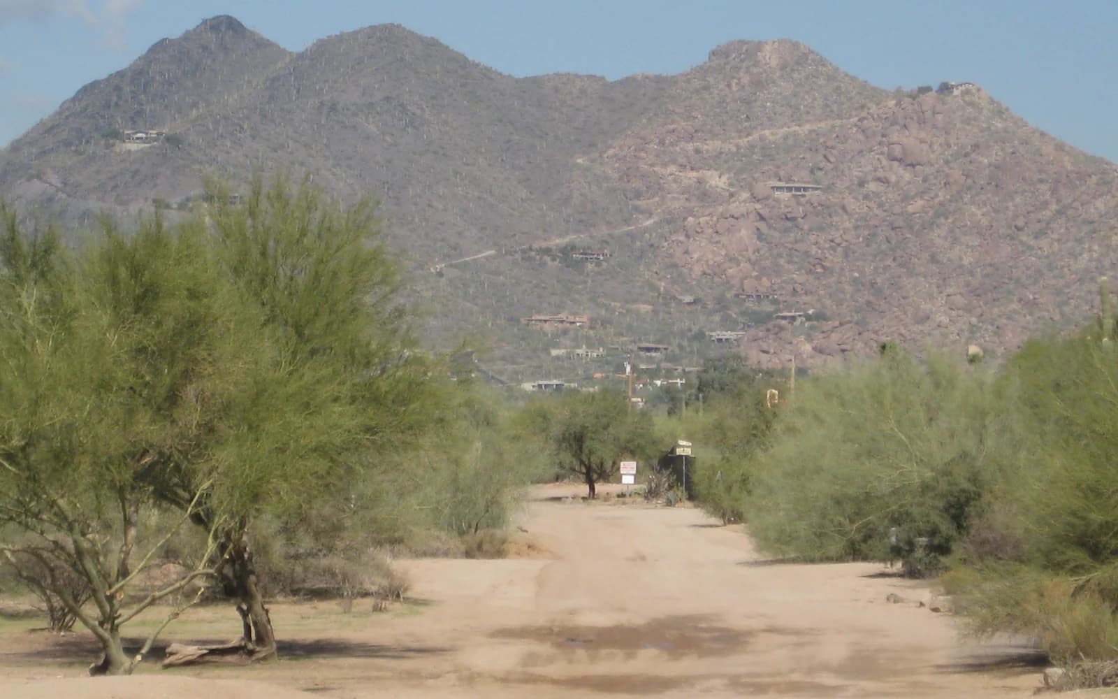 Black Mountain and desert landscape near Cave Creek